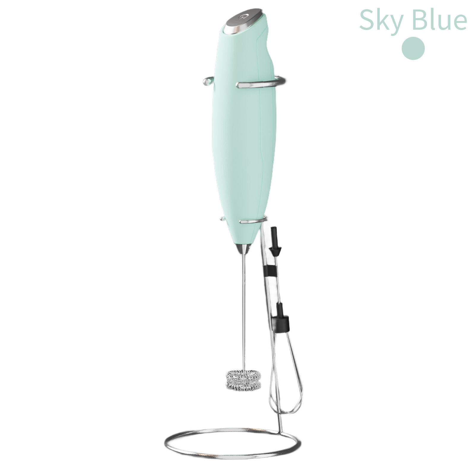 Two in one powerful milk mixer and egg beater - powerful electric hand-held mixer and egg beater for coffee, latte cappuccino, hot chocolate and coffee creamer - super fast foam maker and drink mixer