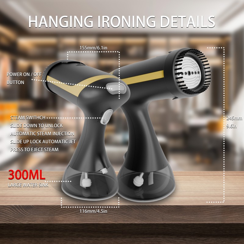 Handheld hanging ironing machine, dry and wet dual-use, small spray, portable mini steam electric iron, household iron
