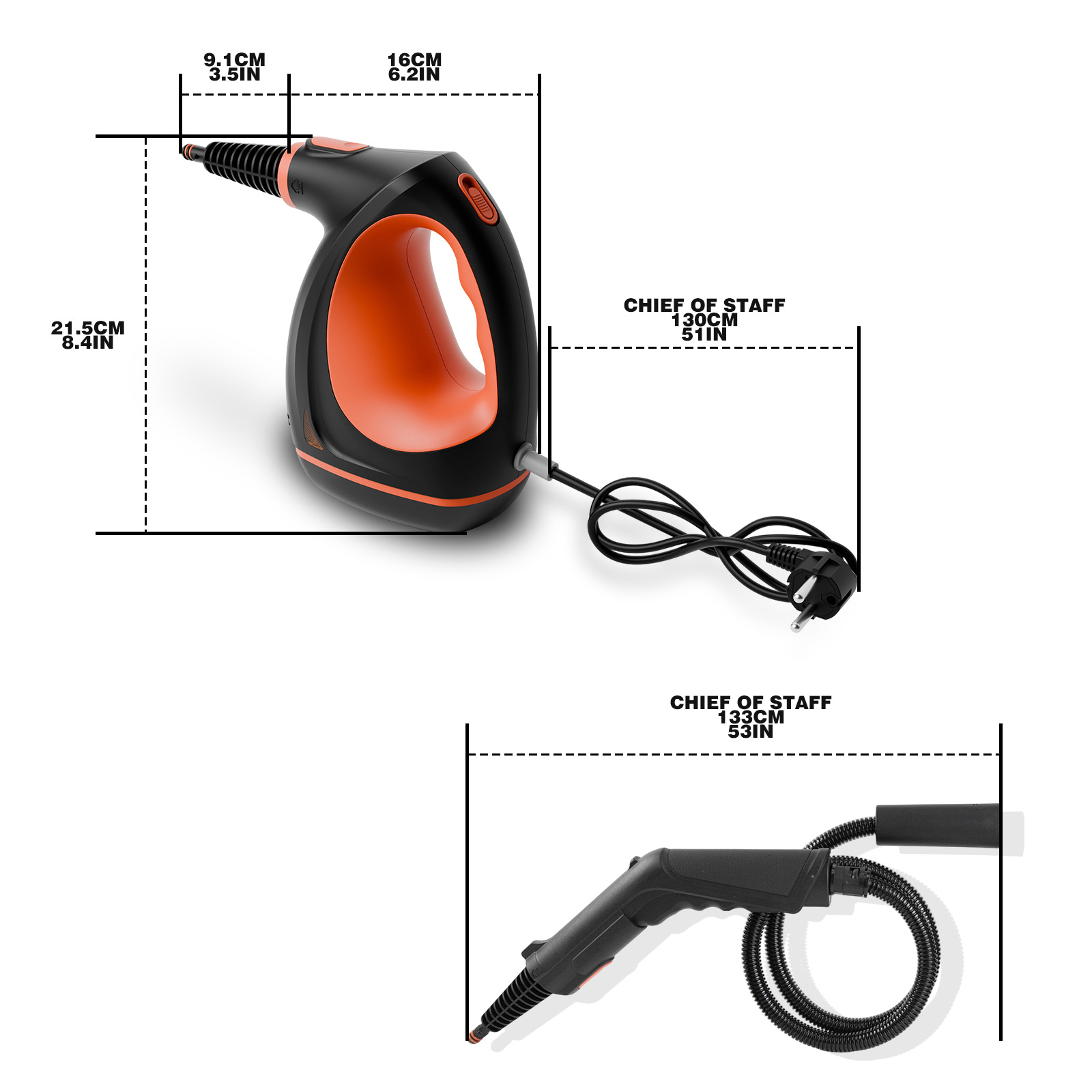 Powerful handheld portable steam cleaner for home use, suitable for ceramic tiles, seams, windows, bathrooms, kitchens, fabric steam cleaning tools, multi-purpose