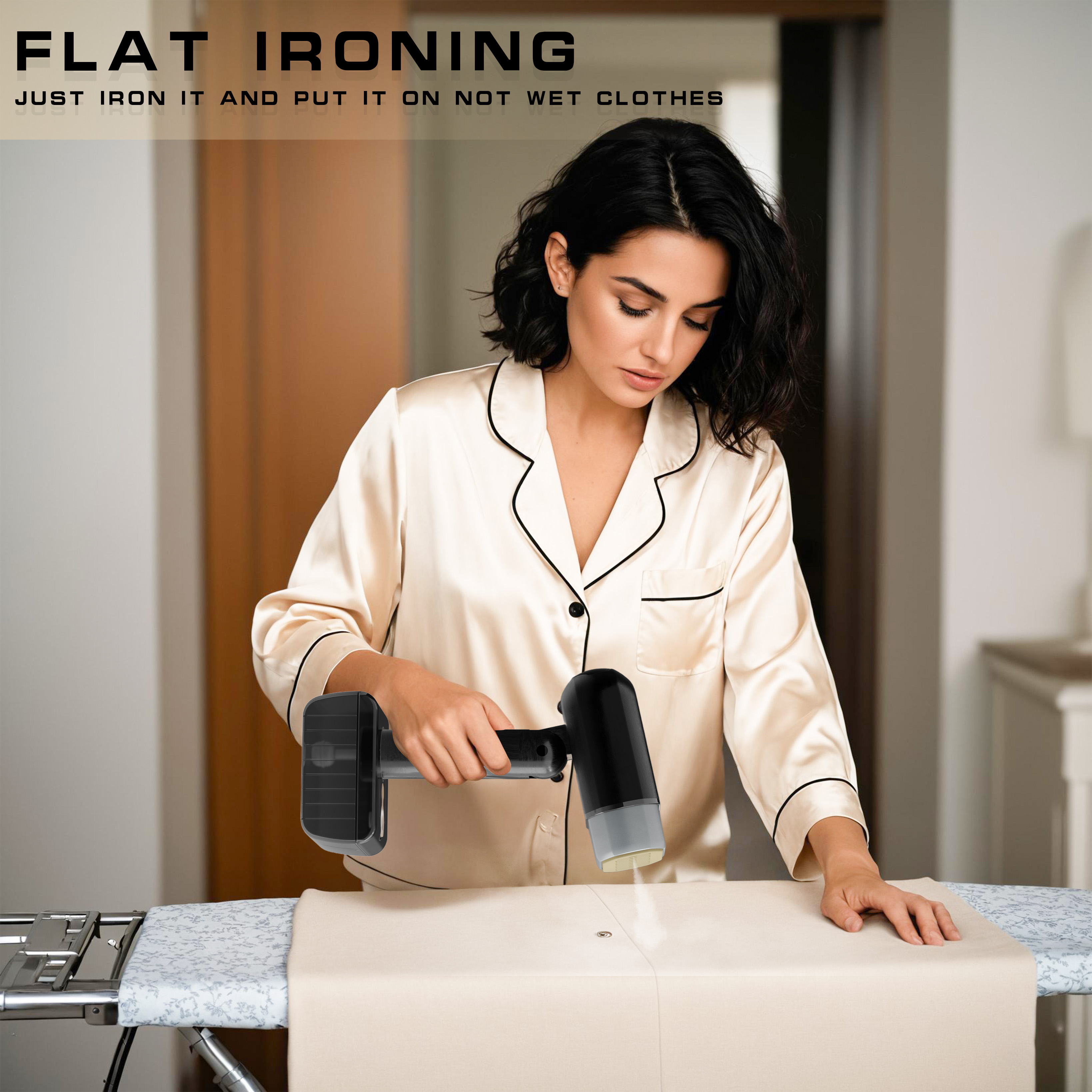 Powerful clothing steamer, portable handheld fabric and clothing steamer, equipped with dust remover and fabric brush, ultra fast heating, powerful wrinkle removal, household portable