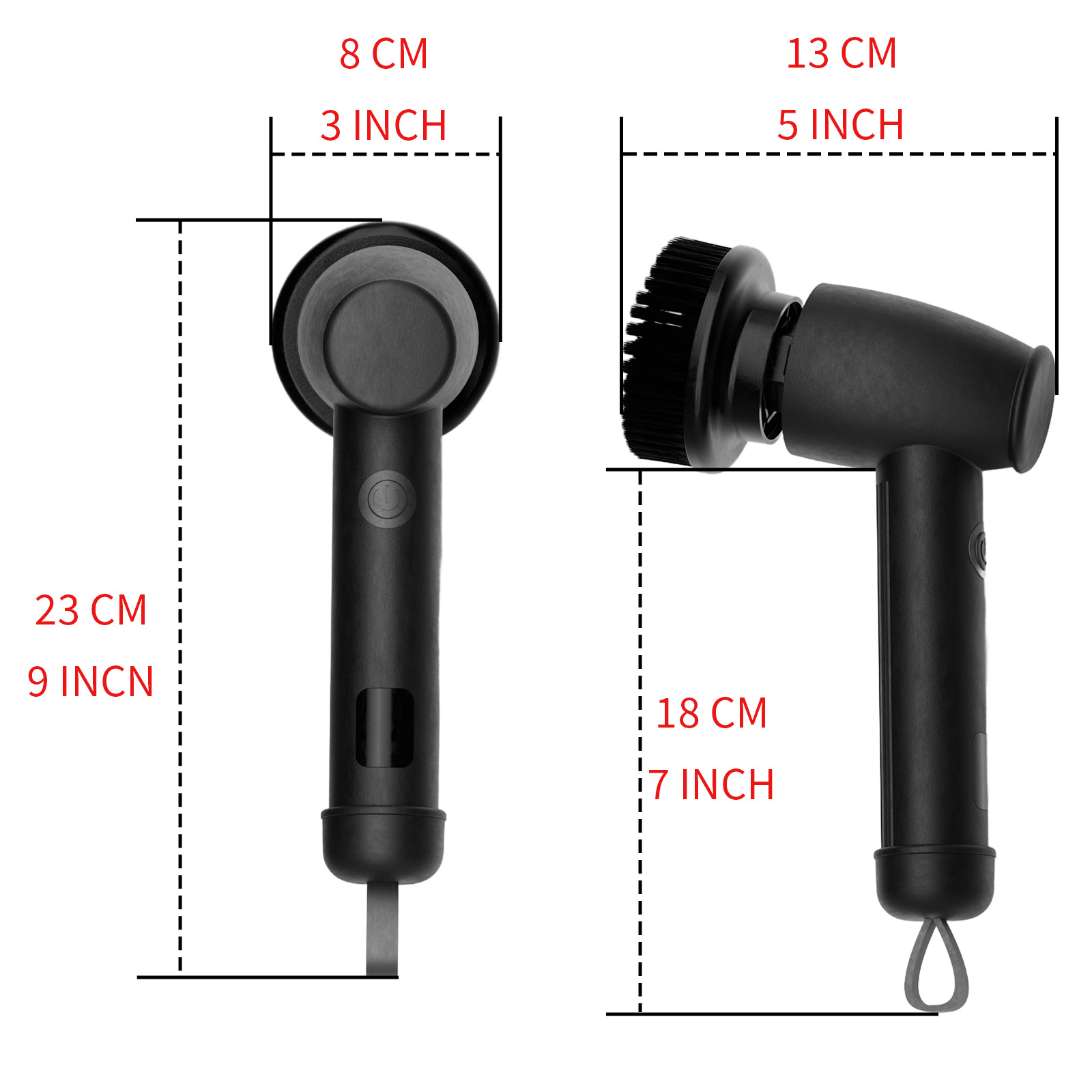 Home small wireless electric rotary cleaner, lightweight, replaceable brush head, powerful cleaning cleaner, suitable for multiple uses such as bathrooms, kitchens, tiles, showers, etc.