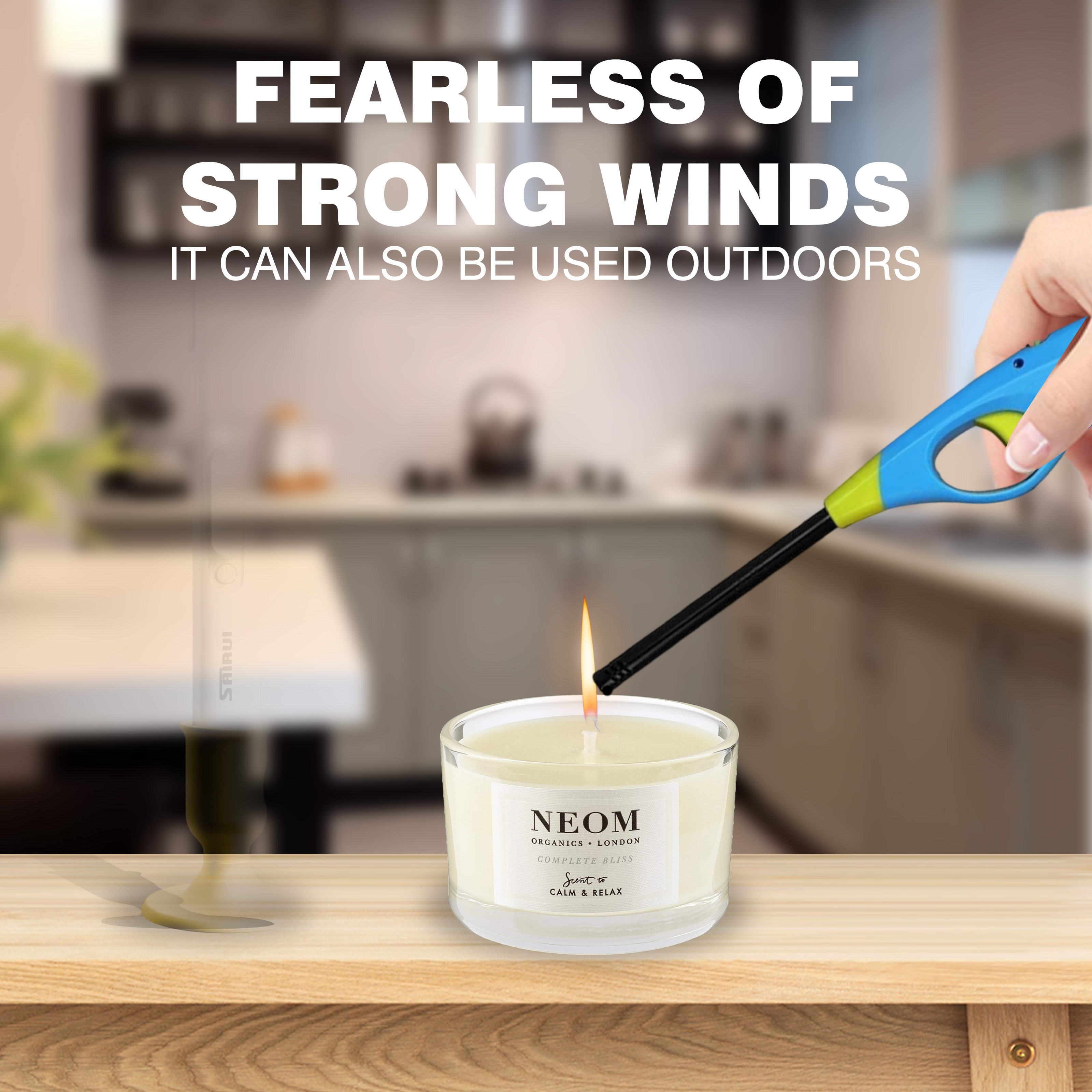 Butane Lighter, 4pcs Refillable Long Flame Lighter for BBQ Candle(No Butane Inside)