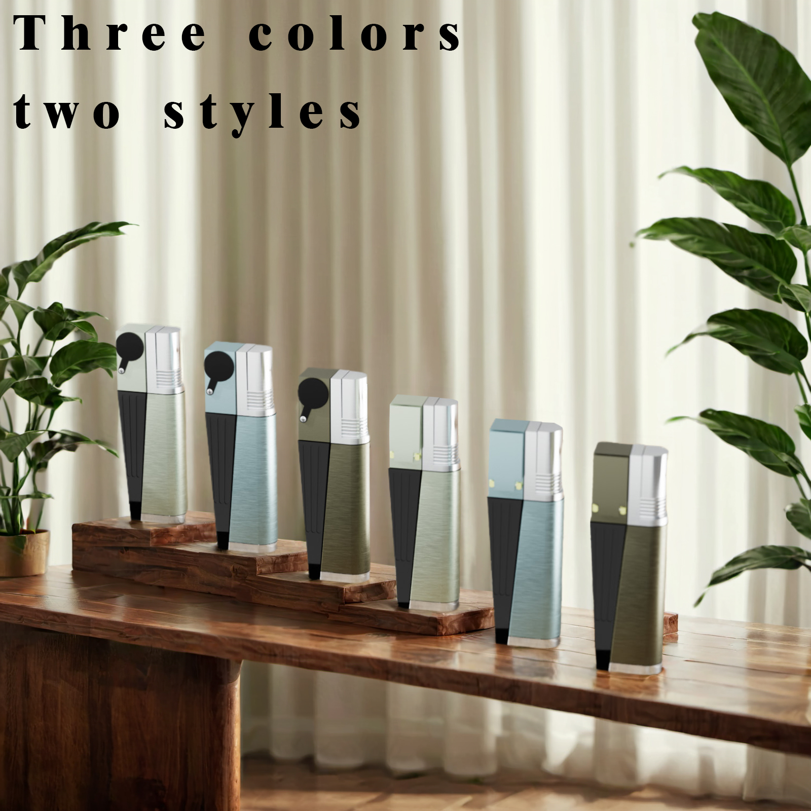 Pipe lighter, refillable lighter, 2-in-1 folding lighter, adjustable flame and refillable lighter, with gift box containing refilling aid (butane not included)