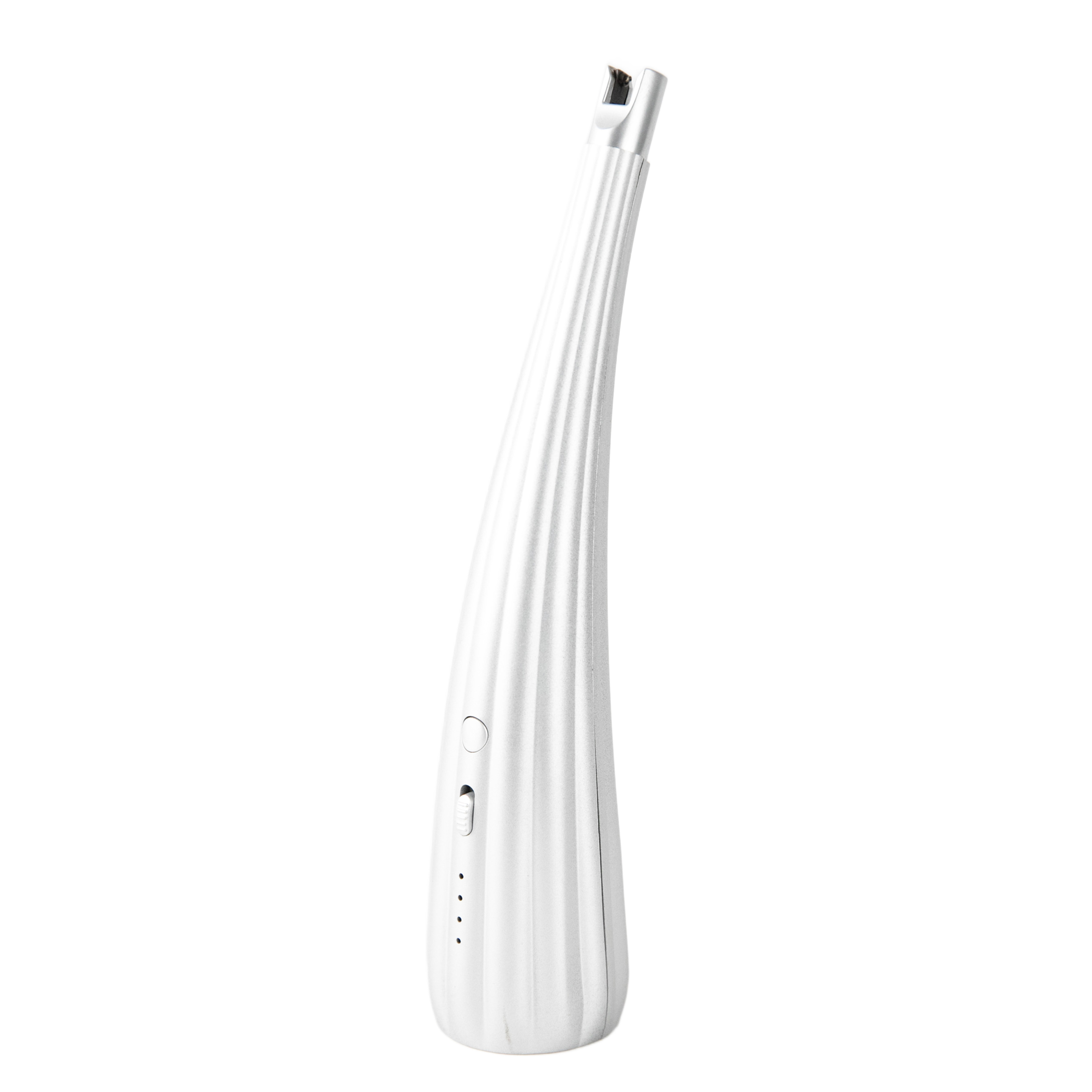 Loofah shaped electronic pulse igniter, windproof design with dual safety switches for power display, USB charging with 280mAh battery for low energy consumption and long battery life