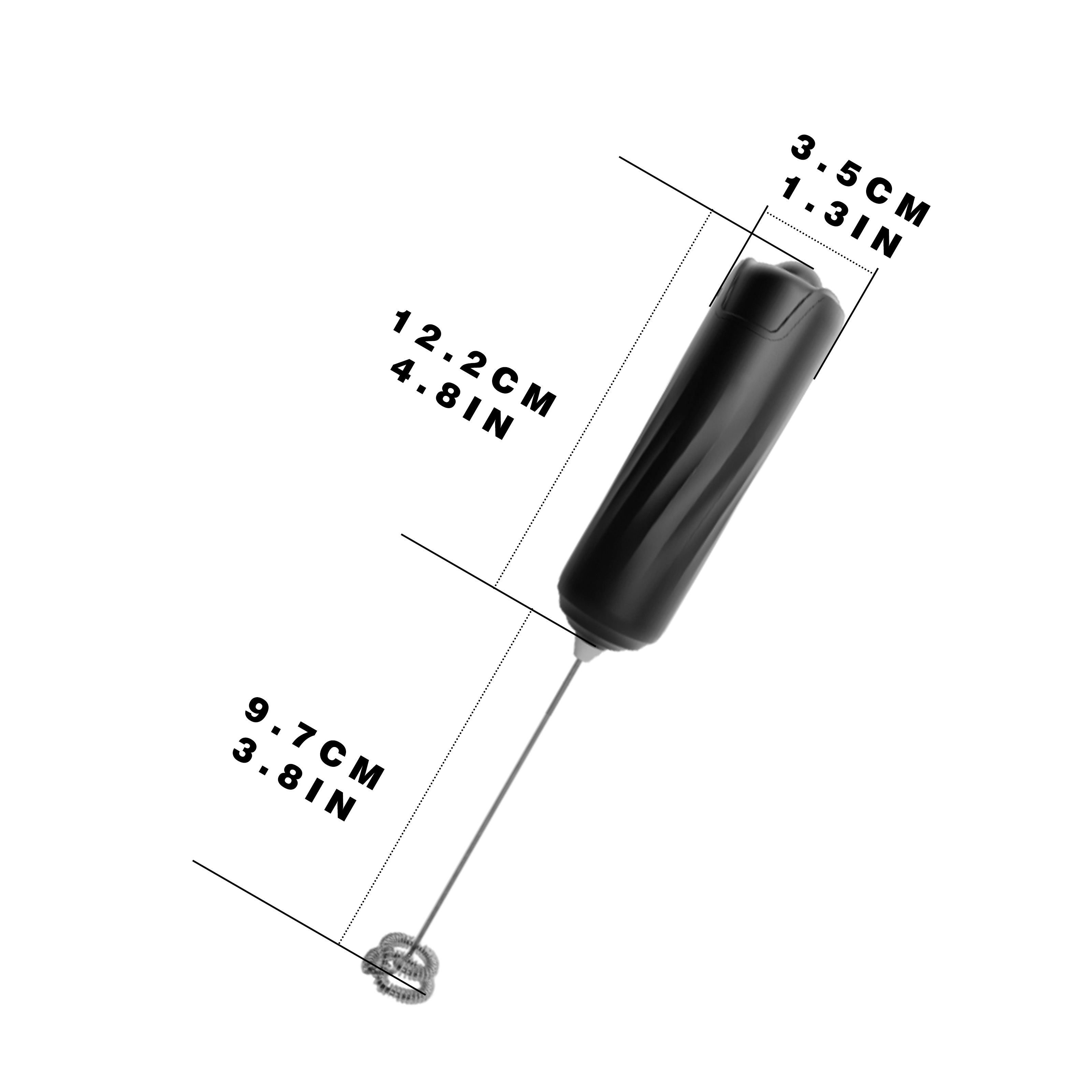 Powerful milk mixer and egg beater - Powerful electric hand-held mixer and egg beater for coffee, latte cappuccino, hot chocolate and coffee creamer - Super fast foam maker and drink mixer