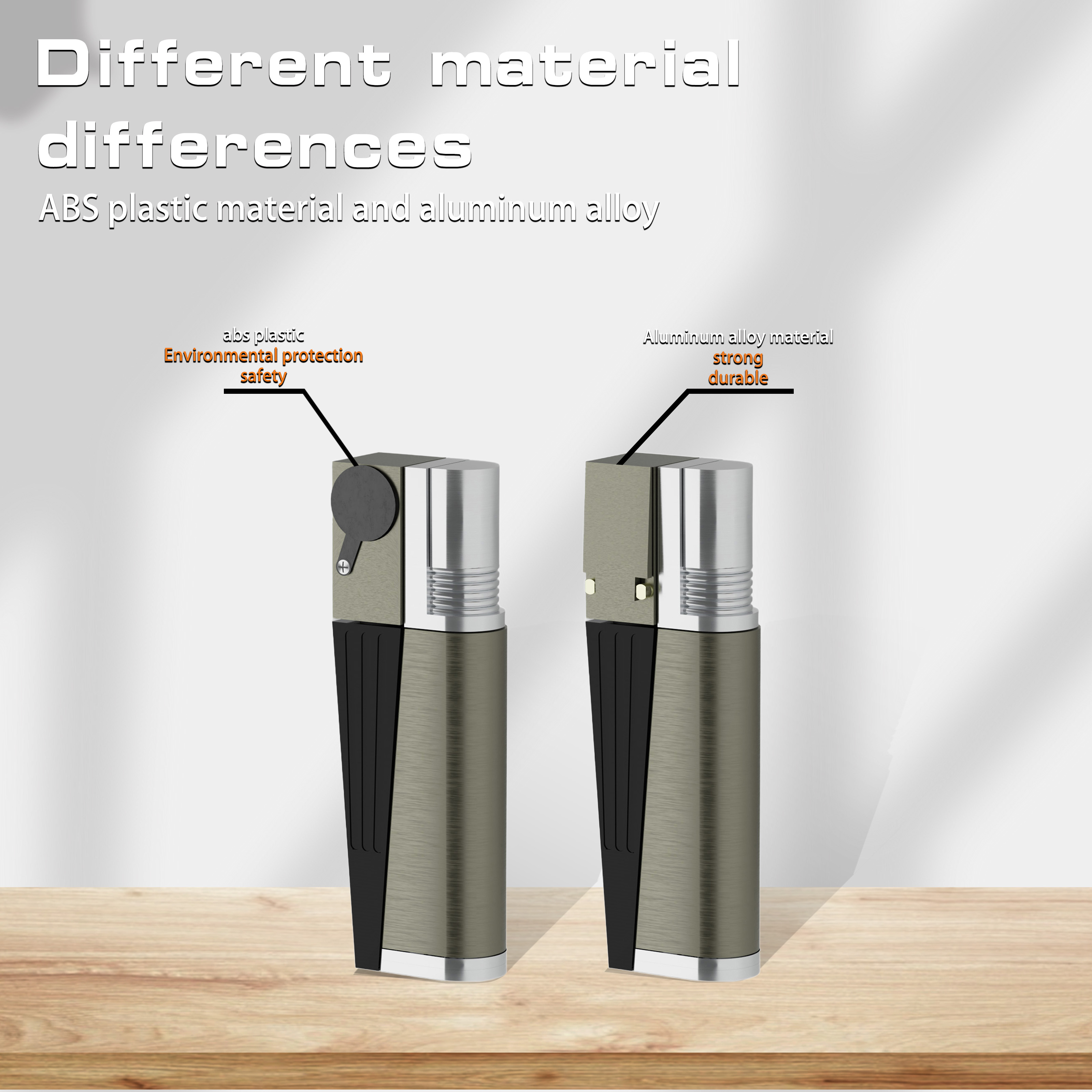 Pipe lighter, refillable lighter, 2-in-1 folding lighter, adjustable flame and refillable lighter, with gift box containing refilling aid (butane not included)